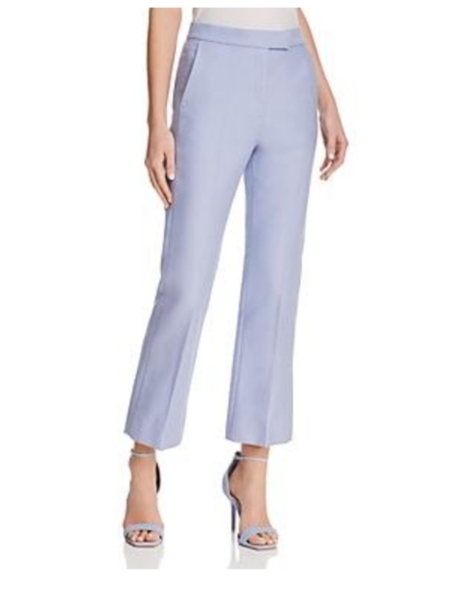 Sandro Lilac Cropped Straight-Leg Pants